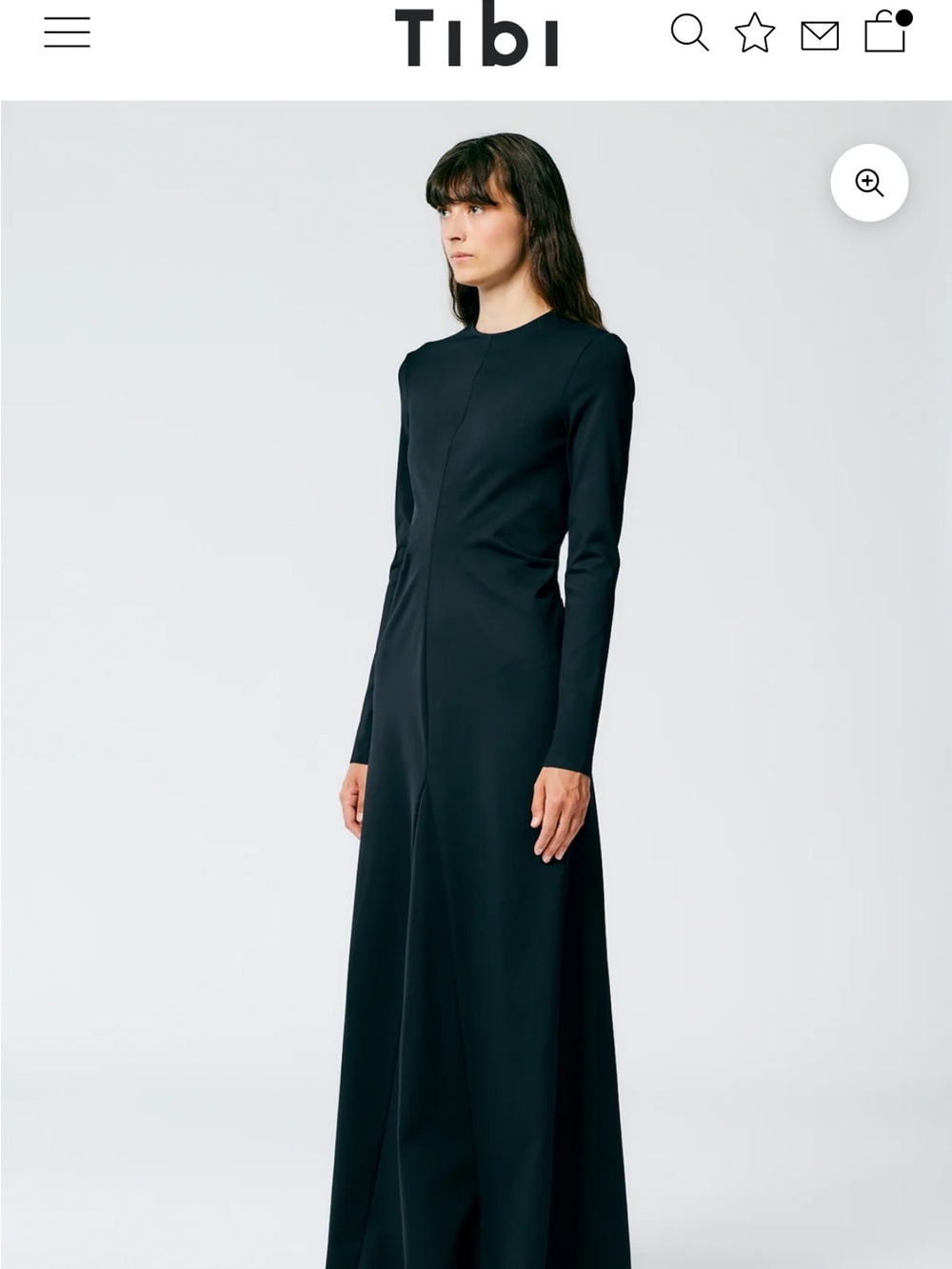 NWT Tibi Compact Ultra Stretch Knit Lean Maxi Gown 8